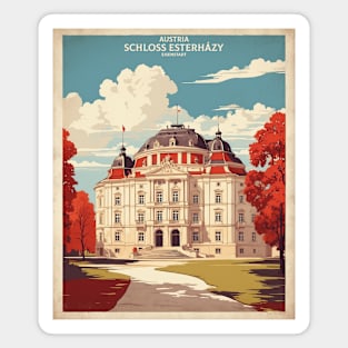 Schloss Esterhazy Austria Vintage Travel Retro Tourism Magnet